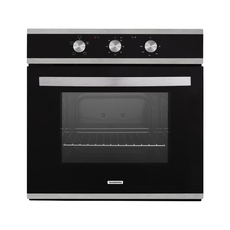 Forno Elétrico de Embutir Glass Brasil em Vidro Temperado 57 L - Tramontina Forno Elétrico de Embutir Glass Brasil em Vidro Temperado 57 L - Tramontina