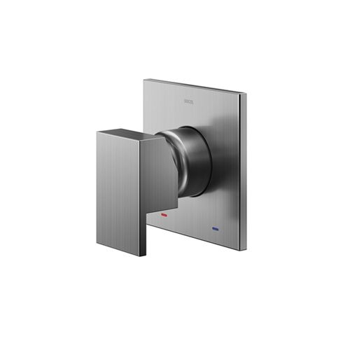 Acabamento Monocomando para Chuveiro 3/4´ Alta Vazão New Edge Grafite Escovado - Docol