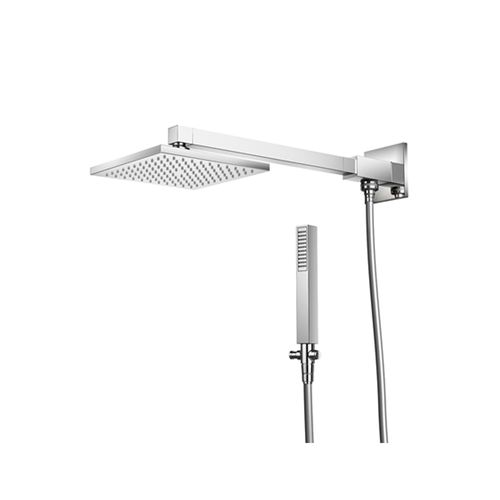 Chuveiro de Parede com Desviador Square Cromado - Docol