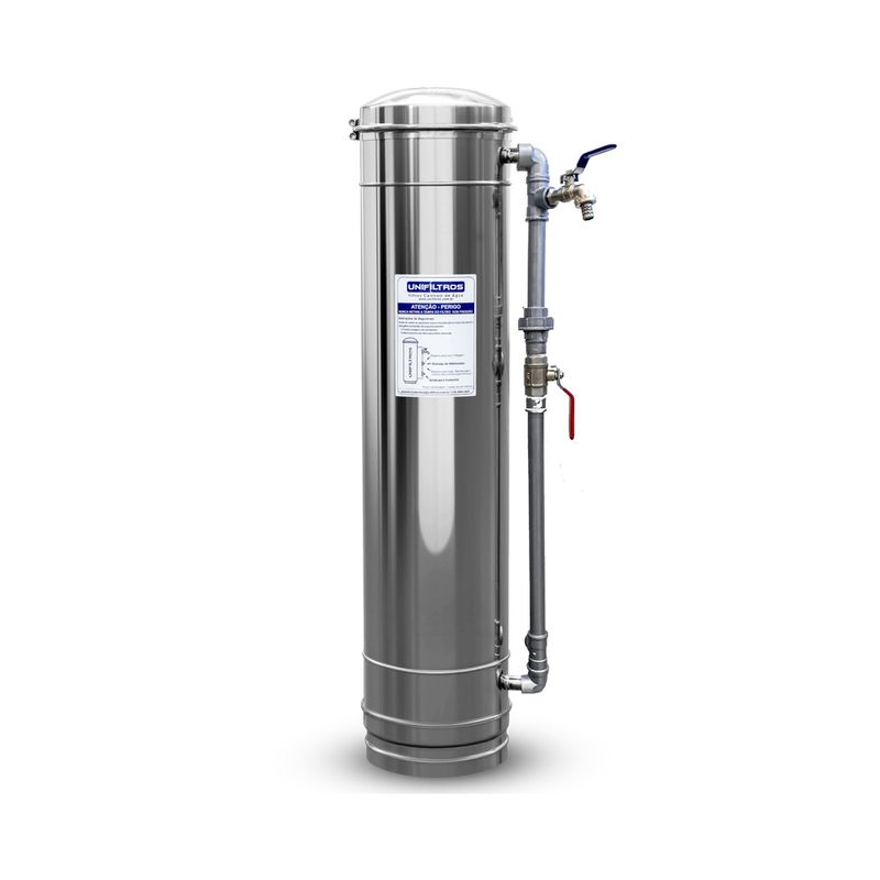 Filtro De Água Central 1000l/h em Aço Inoxidável - Unisol