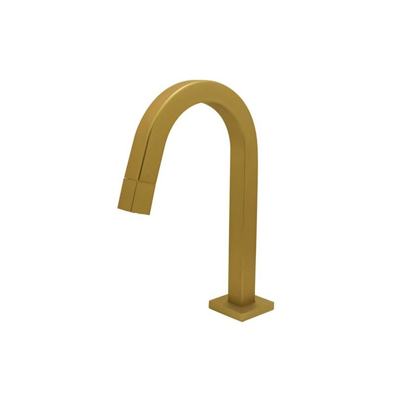 Torneira para Lavatório com Bica Baixa Tube Gold Matte - Bognar Torneira para Lavatório com Bica Baixa Tube Gold Matte - Bognar