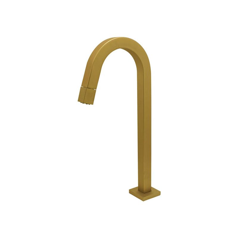 Torneira para Lavatório com Bica Alta Tube Gold Matte - Bognar Torneira para Lavatório com Bica Alta Tube Gold Matte - Bognar