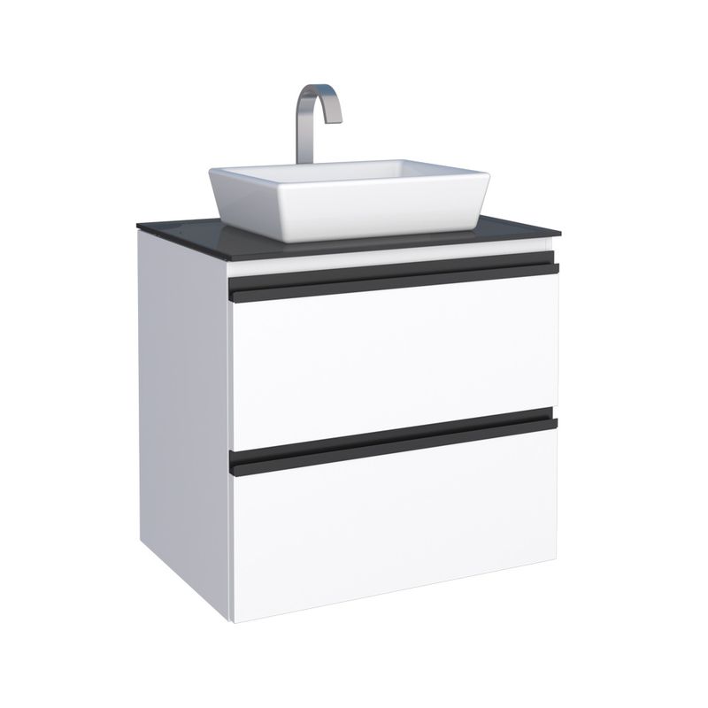 Gabinete em Aço sem Cuba 60cm Branco Gaia - Cozimax Gabinete em Aço sem Cuba 60cm Branco Gaia - Cozimax