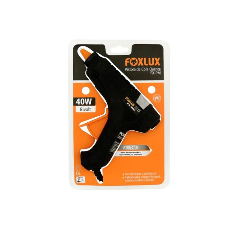 Pistola de Cola Quente e Silicone 40W Foxlux Pistola de Cola Quente e Silicone 40W Foxlux