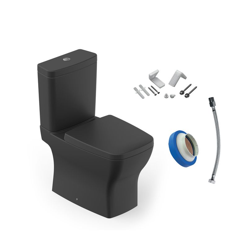 Kit Bacia com Caixa Acoplada, Assento e Acessórios Boss Onix Incepa Kit Bacia com Caixa Acoplada, Assento e Acessórios Boss Onix Incepa