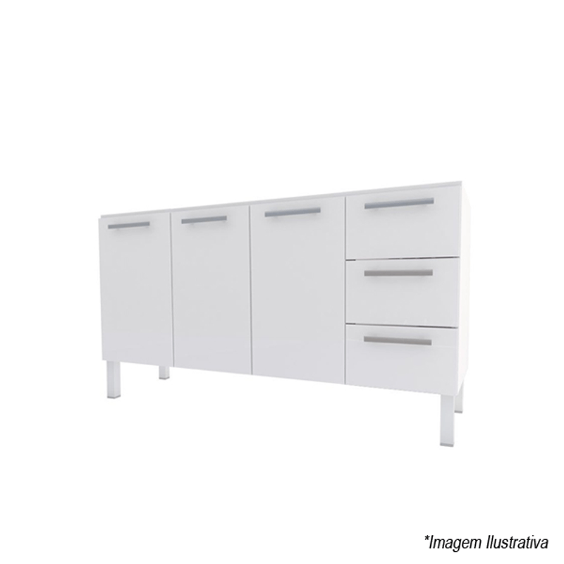 Gabinete para Cozinha Vênus Flat 1,80m Branco - Cozimax Gabinete para Cozinha Vênus Flat 1,80m Branco - Cozimax