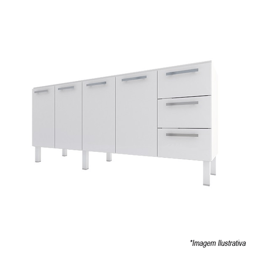 Gabinete para Cozinha Vênus Flat 2,00m Branco - Cozimax