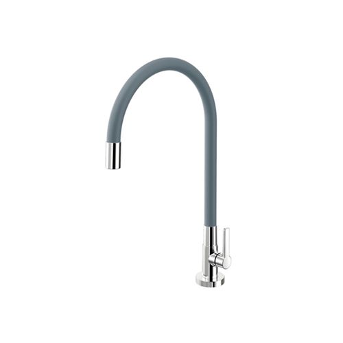 Torneira de Mesa com Bica Móvel para Cozinha Galiflex Cinza 00966963 Docol