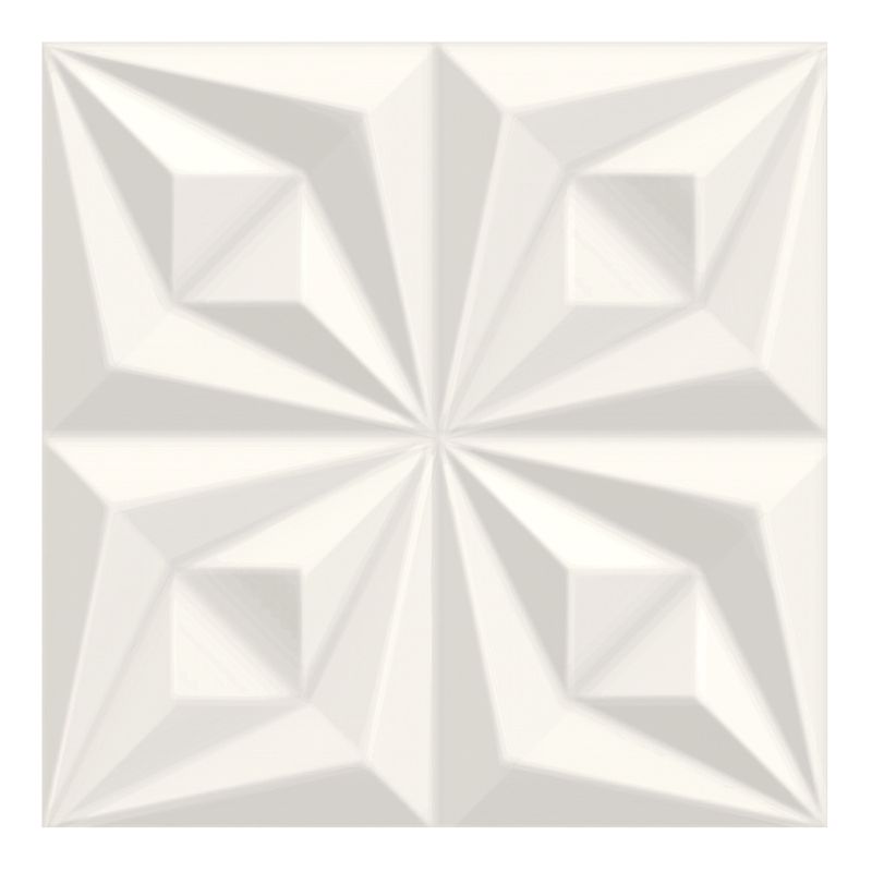 Revestimento Acetinado Drapeado Branco 58x58cm Ceusa Revestimento Acetinado Drapeado Branco 58x58cm Ceusa