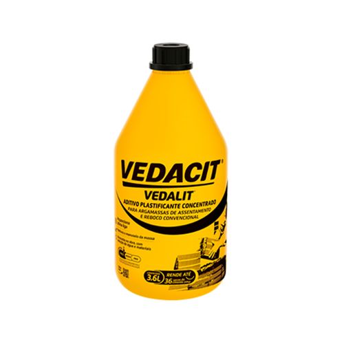 Aditivo Plastificante Vedalit 3,60L Vedacit