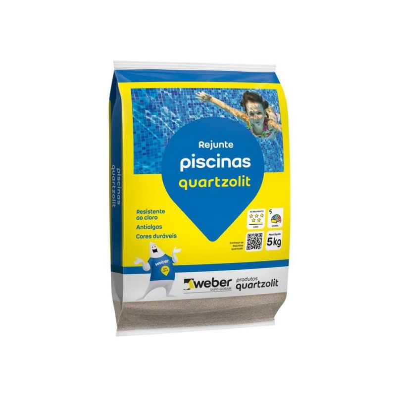 Rejunte para Piscina Quartzolit Branco 5kg Alta Resistência e Qualidade Rejunte para Piscina Quartzolit Branco 5kg Alta Resistência e Qualidade