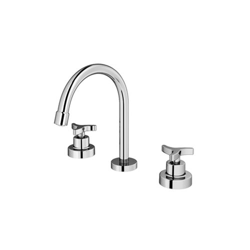 Misturador de Mesa com Bica Alta para Banheiro Trio Cromado 01257706 Docol