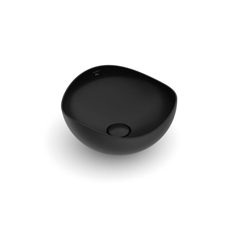 Cuba de Apoio 37,5x37,5 Ruy Ohtake Matte Black A327A15088 Roca Cuba de Apoio 37,5x37,5 Ruy Ohtake Matte Black A327A15088 Roca