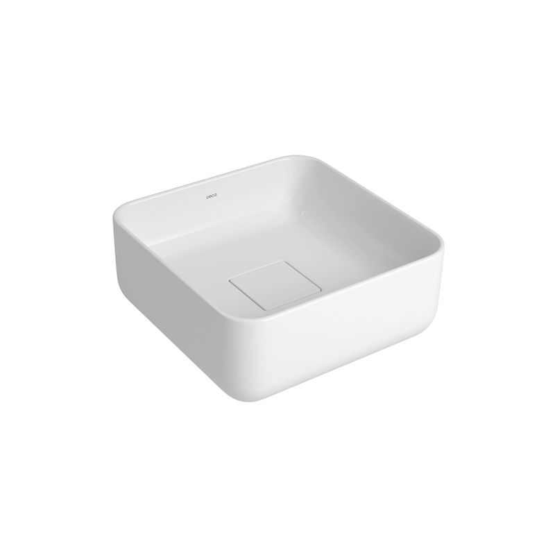 Cuba De Apoio Quadrada 30x30 Cm Slim Branco Deca L.11030.17 Cuba De Apoio Quadrada 30x30 Cm Slim Branco Deca L.11030.17