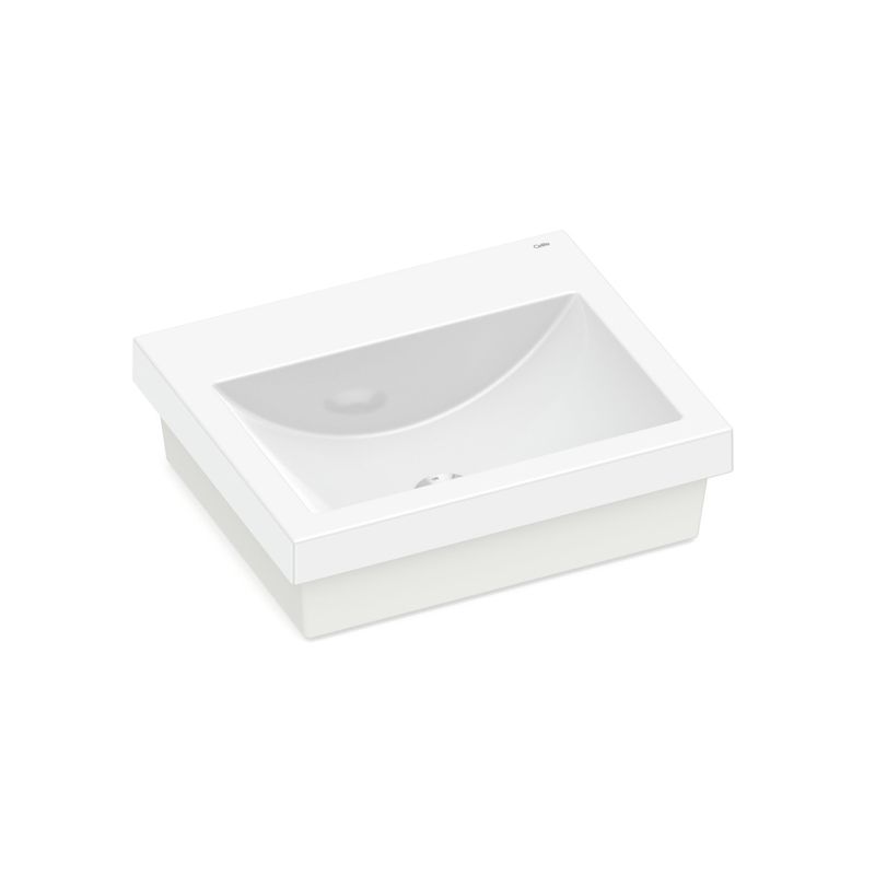 Cuba de Apoio Sobrepor Retangular Branca 41x34 Q7 - Celite Cuba de Apoio Sobrepor Retangular Branca 41x34 Q7 - Celite
