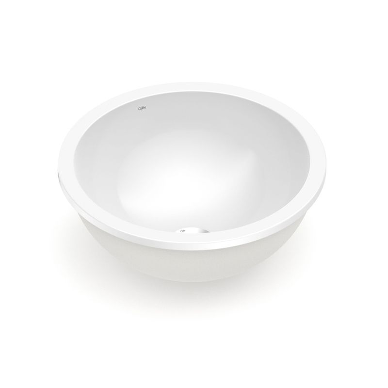 Cuba Embutir Redonda Branca 36,5cm - Celite Cuba Embutir Redonda Branca 36,5cm - Celite