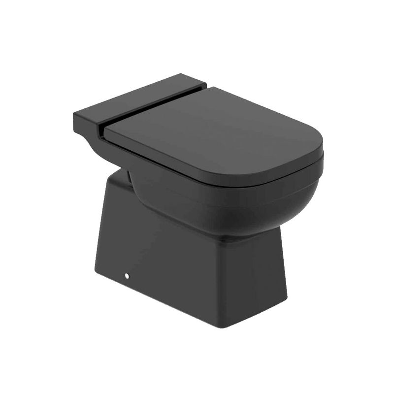 Kit Vaso Sanitário Convencional Celite Elite com Assento e Acessórios Black Matte Kit Vaso Sanitário Convencional Celite Elite com Assento e Acessórios Black Matte