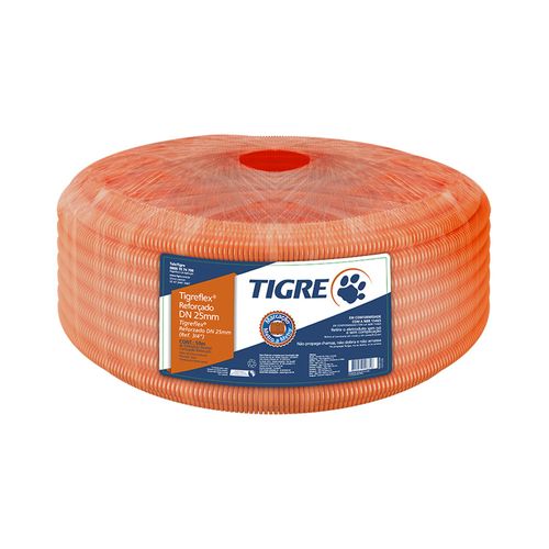Rolo Eletroduto Reforçado Laranja 20mmX50m 14211209 TigreFlex