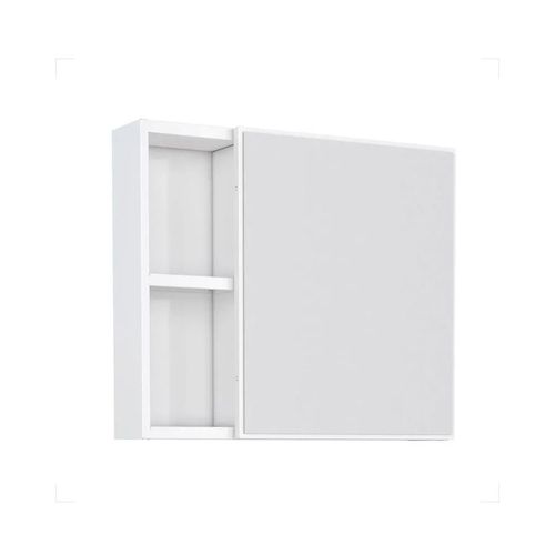 Espelheira em Aço para Banheiro 60cm Ameixa/Branco - Cozimax