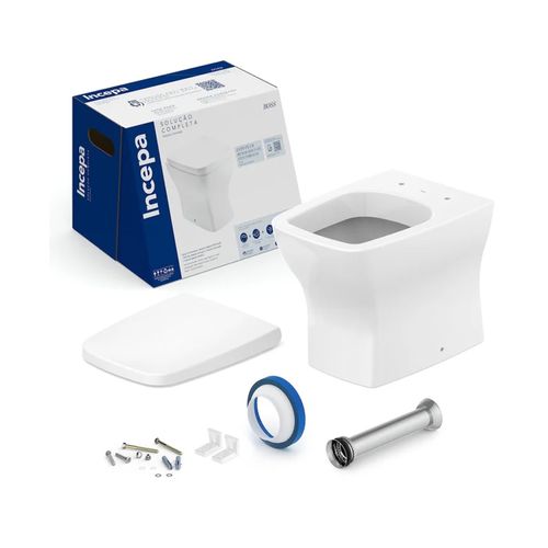 Kit Vaso Sanitário Convencional Incepa Boss com Acessórios branco