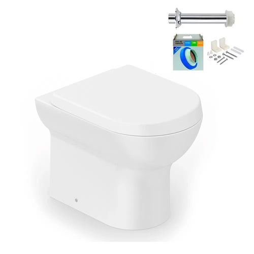 Kit Completo Vaso Sanitário Convencional com Assento Soft Close Fit Preto -  Celite