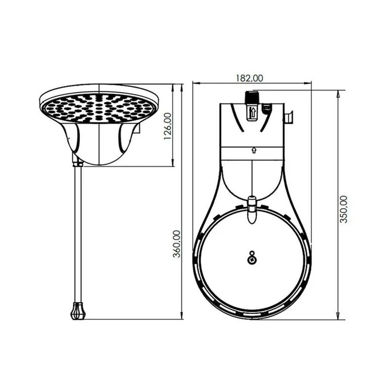 Chuveiro Ducha Zagonel 110V 5500W