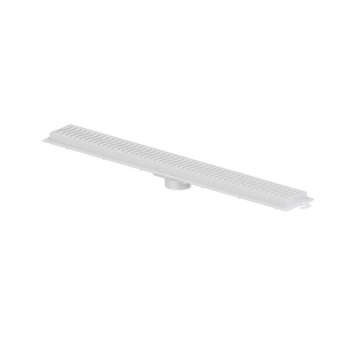 Ralo Linear 90cm Flat com Grelha Branca 100018904 - Tigre