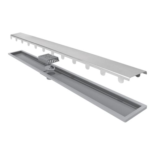 Ralo Linear Royal Line com Tampa Inox 80cm Saída Central Vertical - Elleve