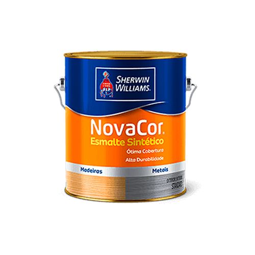 Tinta Esmalte Sintético NovaCor Alto Brilho 3,6L Cor Amarelo - Sherwin Williams