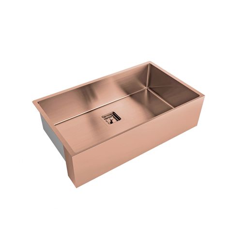 Cuba Primaccore Farm Sink Rose Gold P.V.D Inox com Válvula Inclusa - 74x43x20 4.1/2´ - Debacco