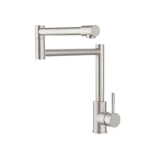 Monocomando para Cozinha Bica Articulada em Aço Escovado - Jiwi