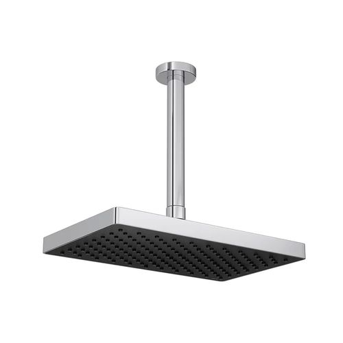 Chuveiro de Teto Retangular com Tubo Flex Max 26,5cm Cromado - Deca