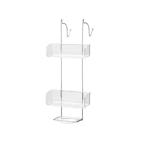 Porta Shampoo de Box c/ Saboneteira Acrílico/Cromado - Arthi