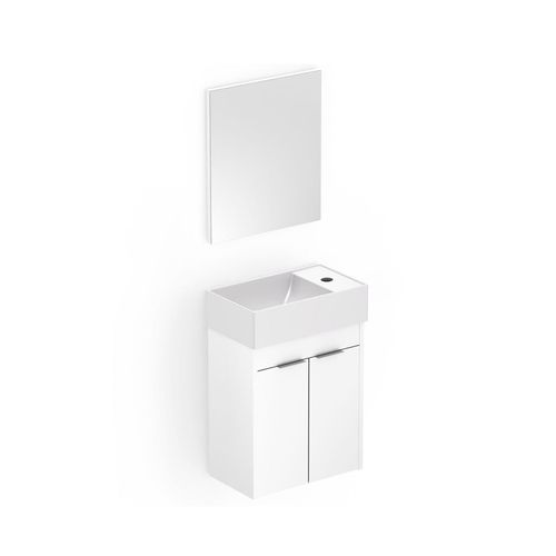 Gabinete para Banheiro com Espelho Saveiro 40x22cm Branco - Celite