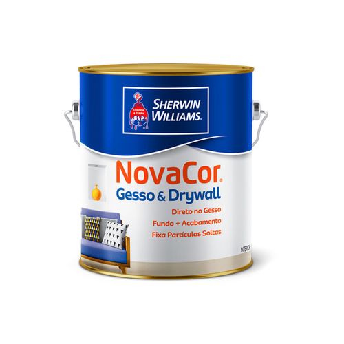 Tinta Acrílica NovaCor para Gesso e Drywall Fosco 3,6L Cor Branco - Sherwin Williams