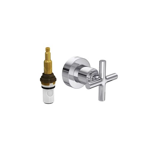 Acabamento para Registro de Pressão Duna Clássico 1/2´ e 3/4´ Cromado - Deca