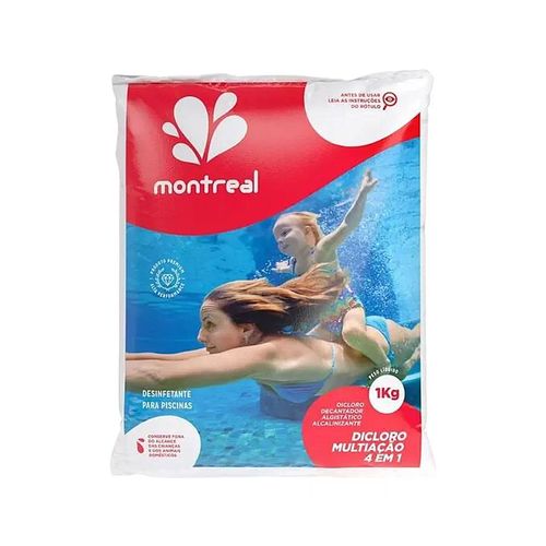 Cloro Multiação 4 em 1 para Piscina 1kg - Montreal