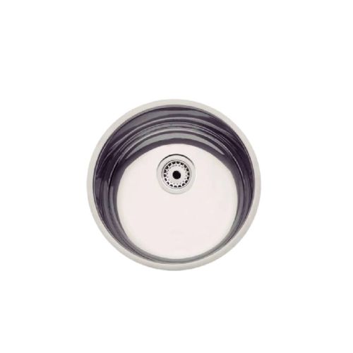 Cuba de Inox 35x14 Luna Redonda 3 1/2 com Válvula - Tramontina