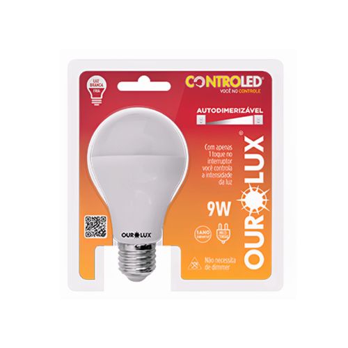 Lâmpada Led Controled Autodimerizável 6500K 810LM Bivolt 20500 - Ourolux