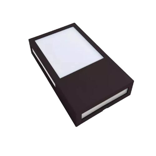 Arandela Led Cube Marrom Café 12w 6500k 720Lm Biv Luz Branca - Avant