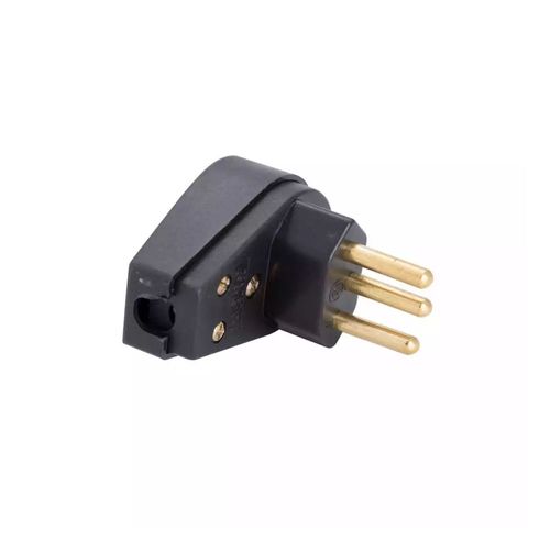 Plugue Angular 10A 250V Preto - Tramontina