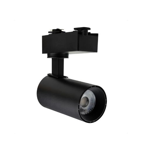 Spot LED p/ Trilho T1 Authentic EVO Preta 7W 3000K 350LM Bivolt Luz Amarela - Avant