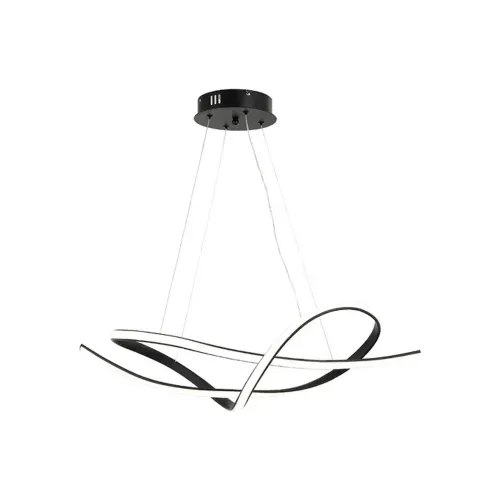 Plafon LED Eva 36W Preto Ajustável 3000K - Avant