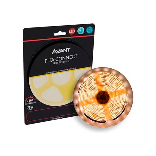 Fita LED 2835 IP65 12V 240 LEDs/m Branco Quente - Avant