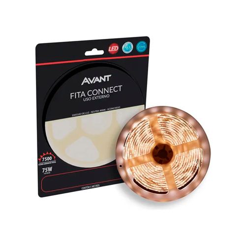 Fita LED 2835 IP65 12V 4000K Branco Neutro 240 LEDs/m - Avant