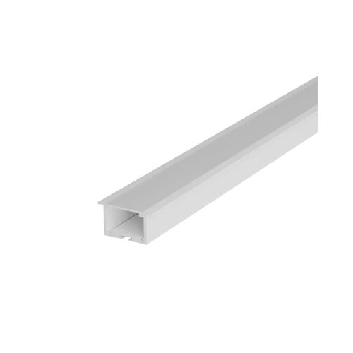 Perfil Risqué Alumínio Branco 2m para Fita LED Embutir - Avant