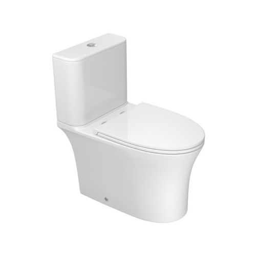 Kit Vaso Sanitário com Caixa Acoplada Deca Vertis Total Clean Assento e Acessórios de Instalação Branco