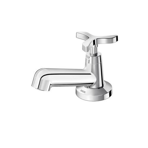 Torneira de Mesa para Banheiro Docol Nova Pertutti Bica Baixa 1/4 de Volta Cromada