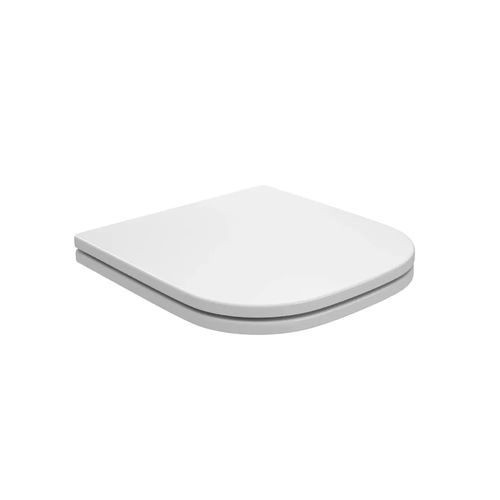 Assento Sanitário Poliéster Deca Piano Axis com Slow Close e Microban Branco