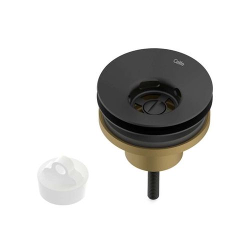 Válvula para Lavatório Universal Celite com Tampa Plástica 7/8´ Preto Matte